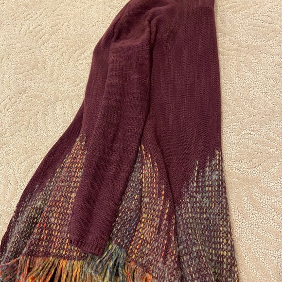 Anthropologie Moth Maroon Cardigan XSP - Picture 7 of 11